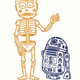 Illustration for article titled Scifi and fantasy characters shed their skin for the Day of the Dead